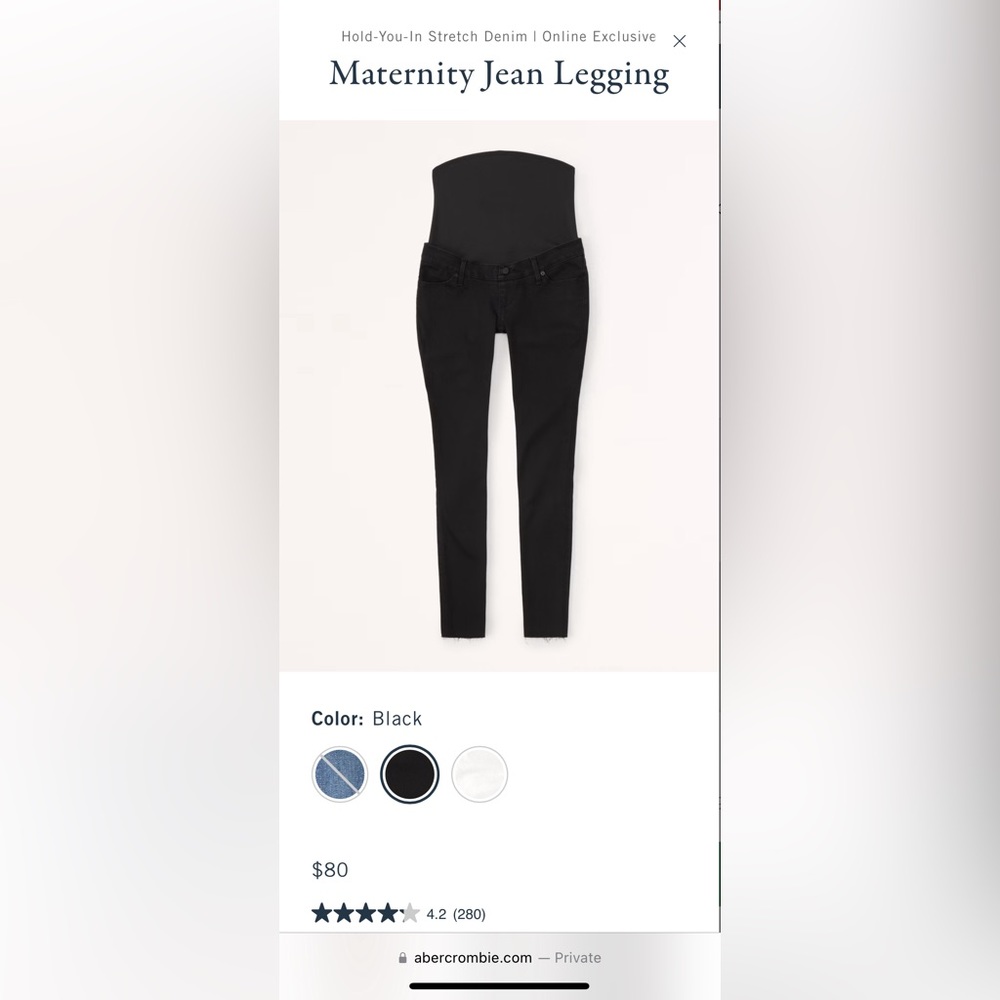 Maternity Jean Leggings